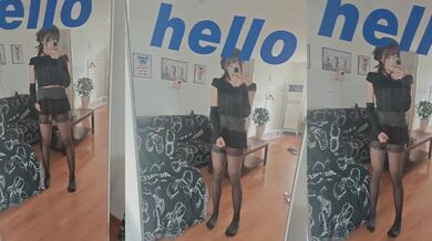 可爱伪娘cd抹茶奶绿：小小的我，可可爱爱的仙女棒，射超过精液 13V (1)